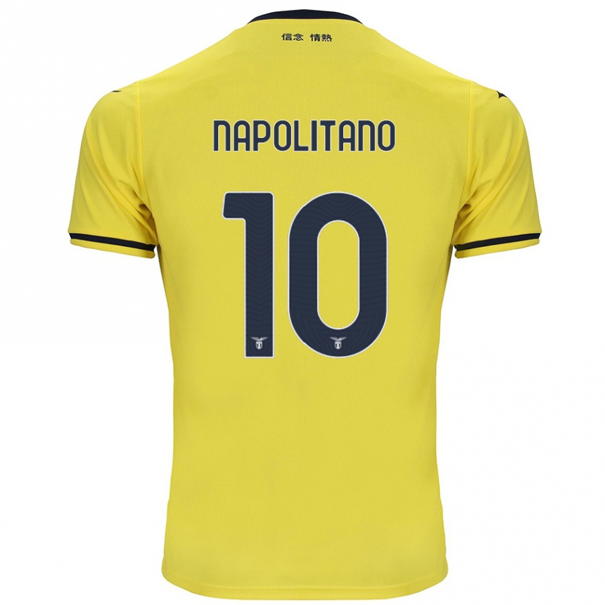 Kids Football Luca Napolitano #10 Yellow Away Jersey 2024/25 T-Shirt Uk