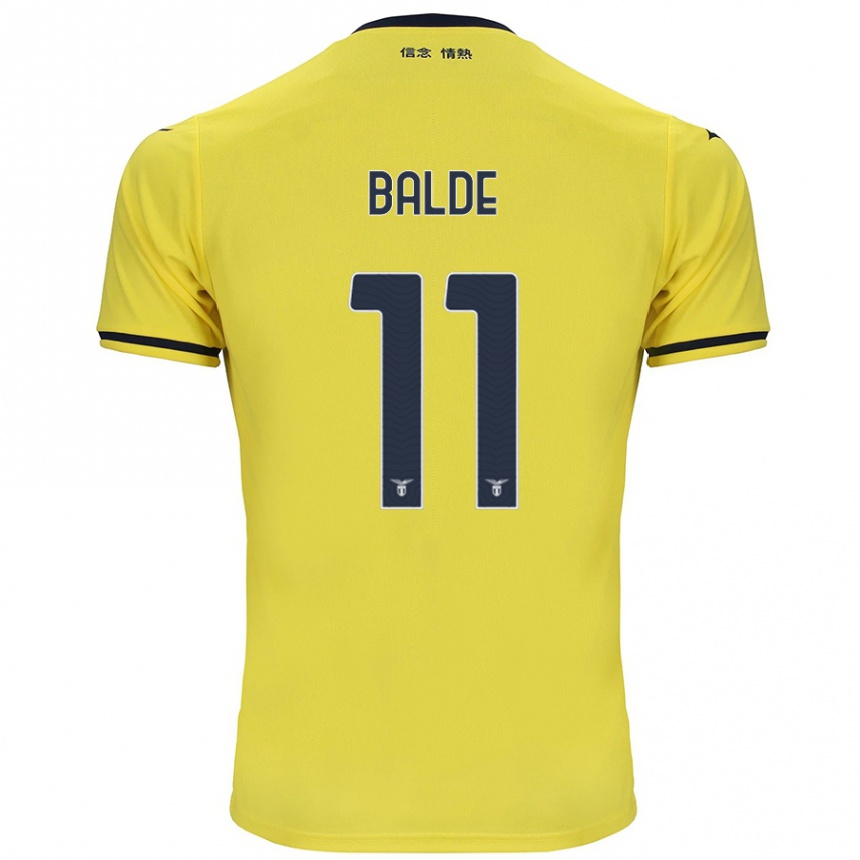 Kids Football Mahamadou Balde #11 Yellow Away Jersey 2024/25 T-Shirt Uk