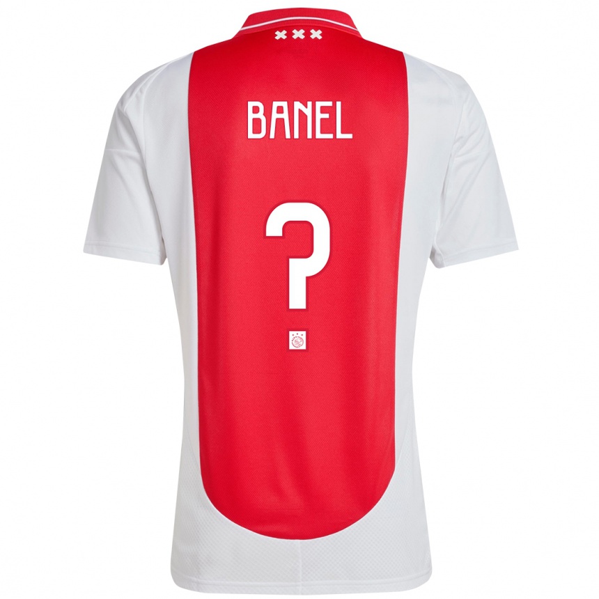 Men Football Jaydon Banel #0 Red White Home Jersey 2024/25 T-Shirt Uk