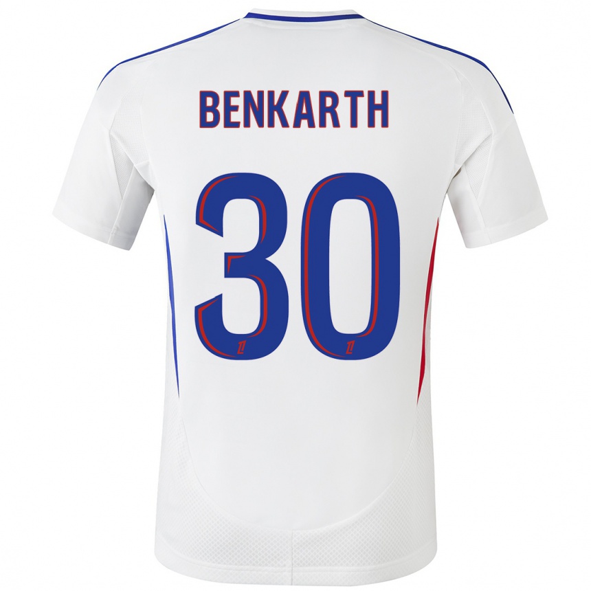 Men Football Laura Benkarth #30 White Blue Home Jersey 2024/25 T-Shirt Uk