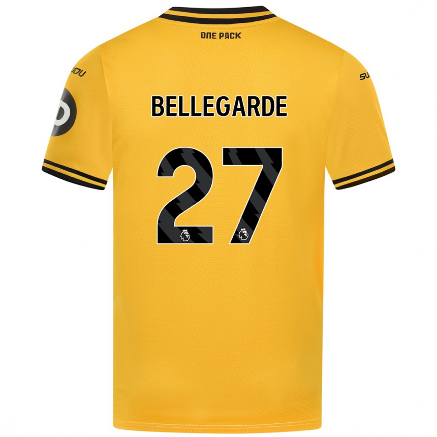 Men Football Jean-Ricner Bellegarde #27 Yellow Home Jersey 2024/25 T-Shirt Uk