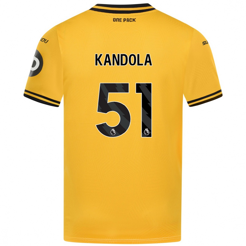 Men Football Kam Kandola #51 Yellow Home Jersey 2024/25 T-Shirt Uk