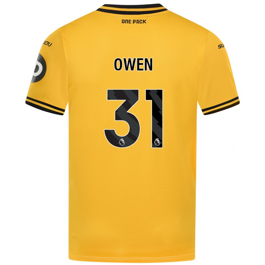 Men Football Skye Owen #31 Yellow Home Jersey 2024/25 T-Shirt Uk