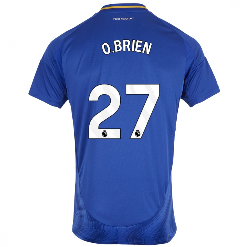 Men Football Shannon O.brien #27 Blue White Home Jersey 2024/25 T-Shirt Uk