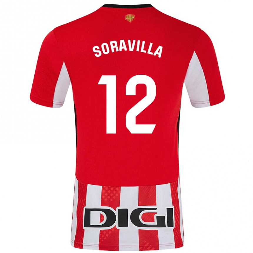 Men Football Ander Soravilla #12 Red White Home Jersey 2024/25 T-Shirt Uk