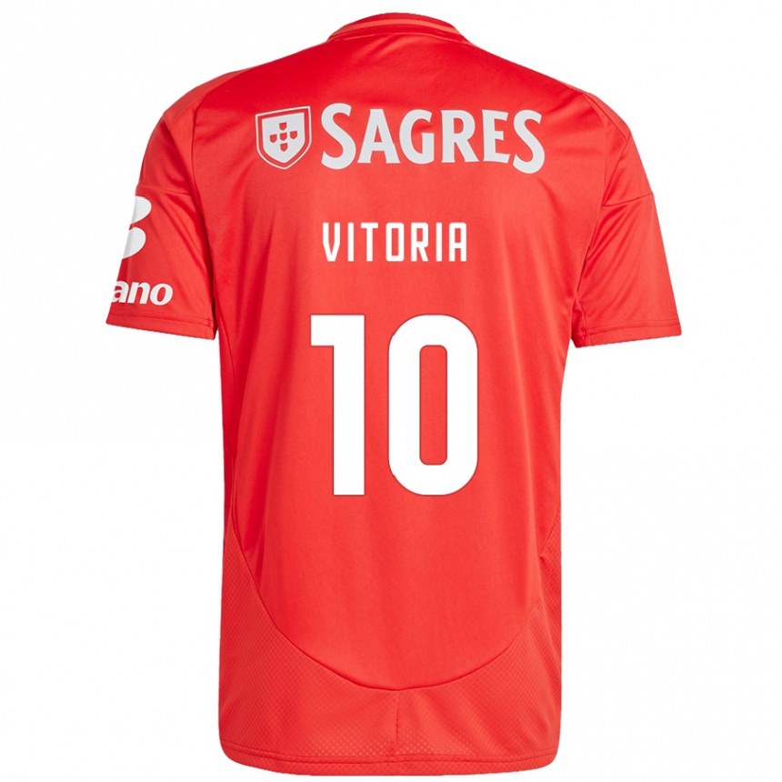 Men Football Ana Vitoria #10 Red White Home Jersey 2024/25 T-Shirt Uk