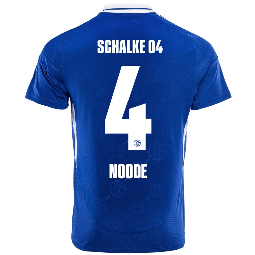 Men Football Steve Noode #4 Royal Blue Home Jersey 2024/25 T-Shirt Uk