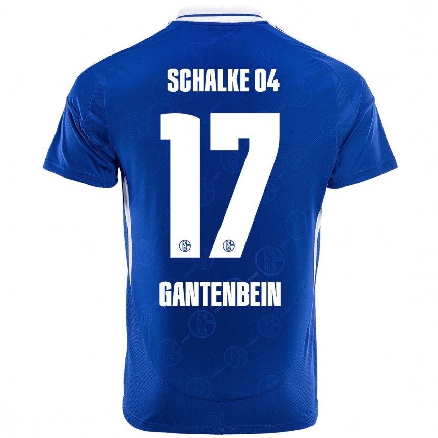 Men Football Adrian Gantenbein #17 Royal Blue Home Jersey 2024/25 T-Shirt Uk