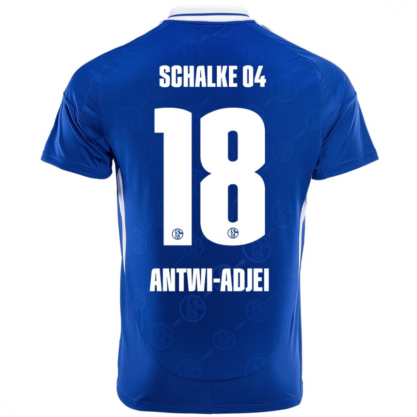 Men Football Christopher Antwi-Adjei #18 Royal Blue Home Jersey 2024/25 T-Shirt Uk