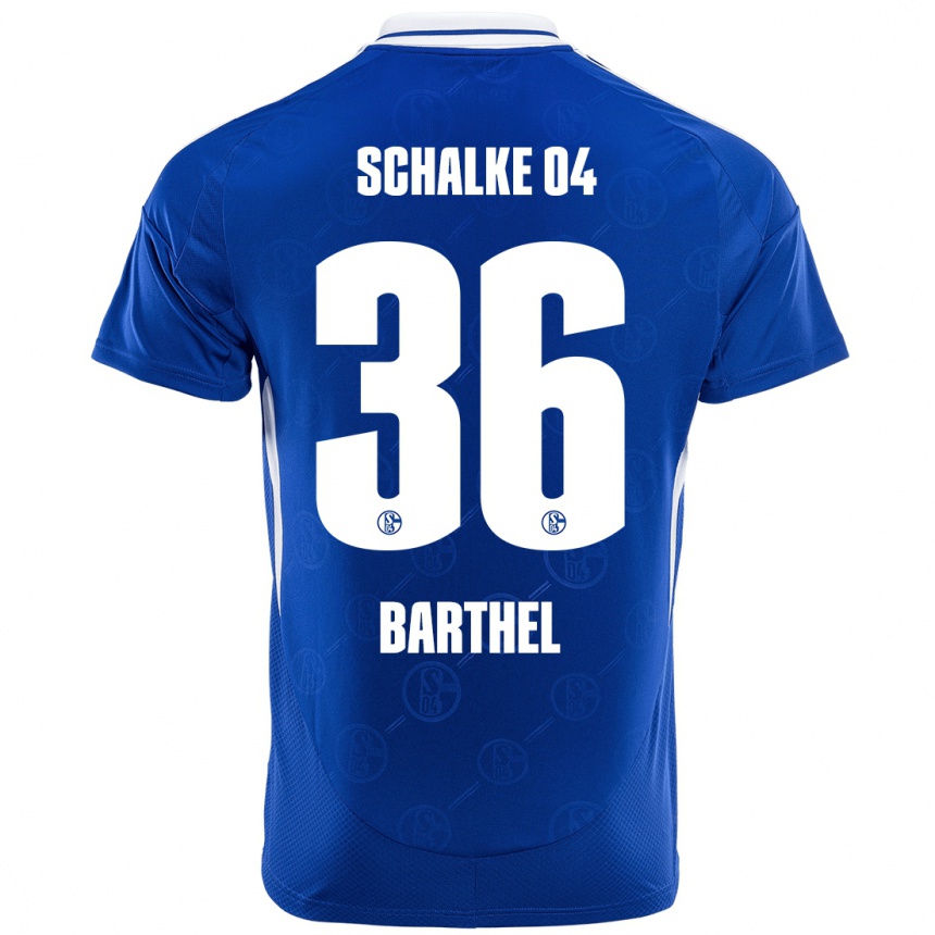 Men Football Niklas Barthel #36 Royal Blue Home Jersey 2024/25 T-Shirt Uk