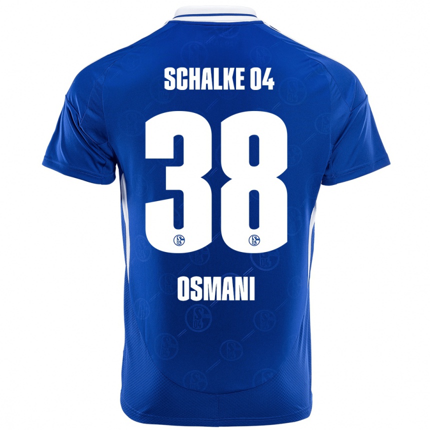 Men Football Tristan Osmani #38 Royal Blue Home Jersey 2024/25 T-Shirt Uk