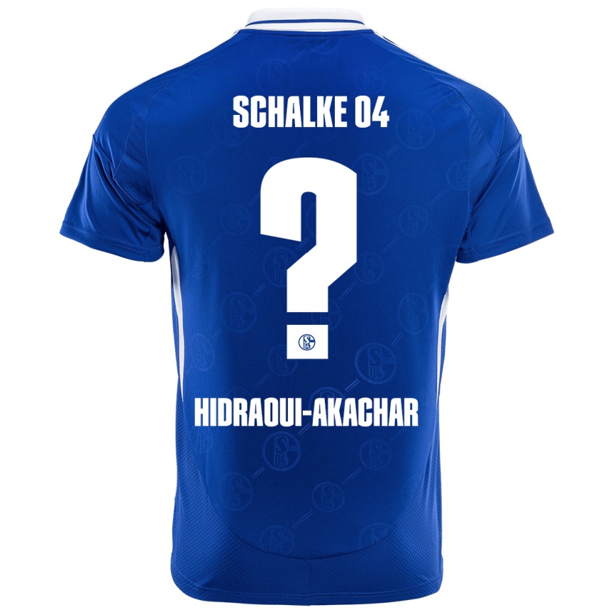 Men Football Yassin Hidraoui-Akachar #0 Royal Blue Home Jersey 2024/25 T-Shirt Uk