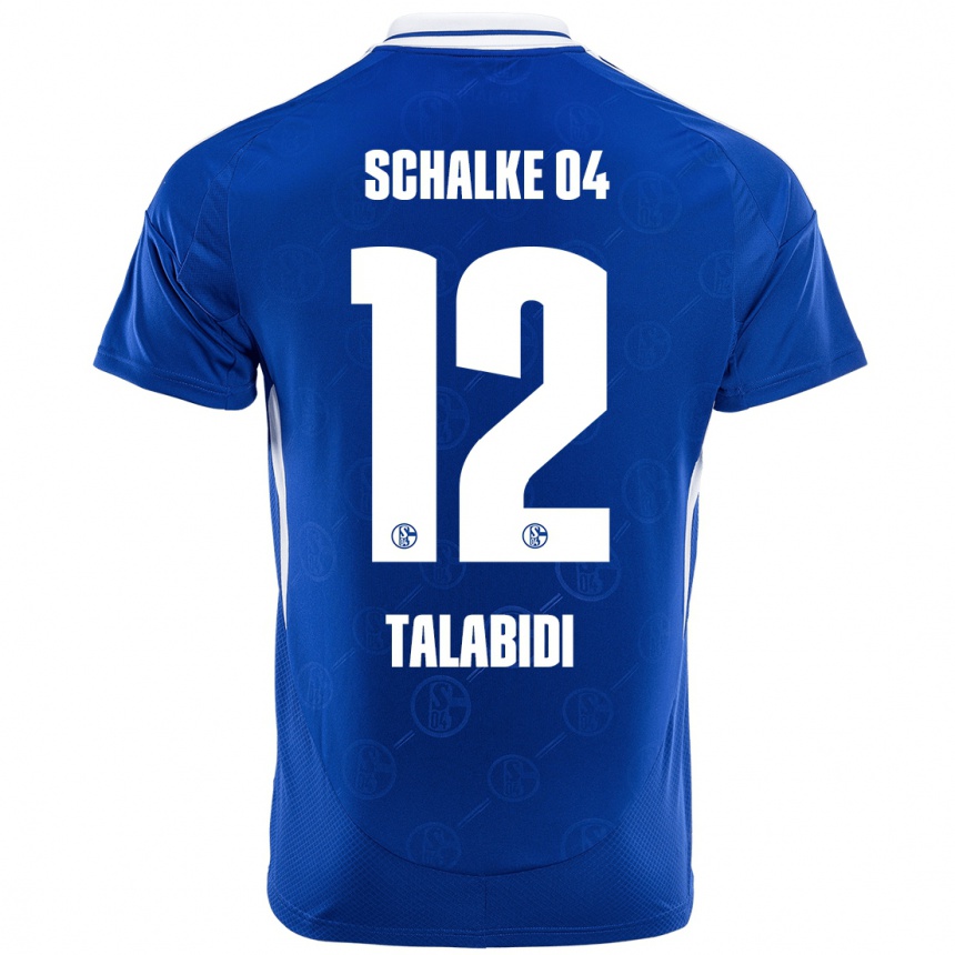 Men Football Malik Talabidi #12 Royal Blue Home Jersey 2024/25 T-Shirt Uk