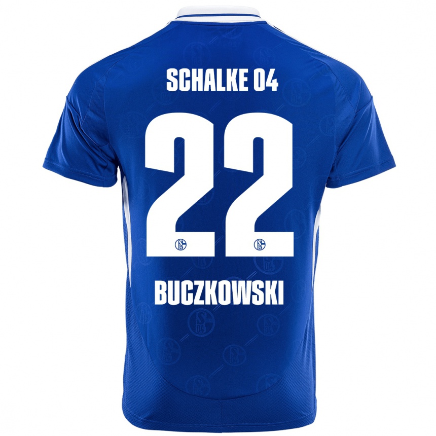 Men Football Philip Buczkowski #22 Royal Blue Home Jersey 2024/25 T-Shirt Uk