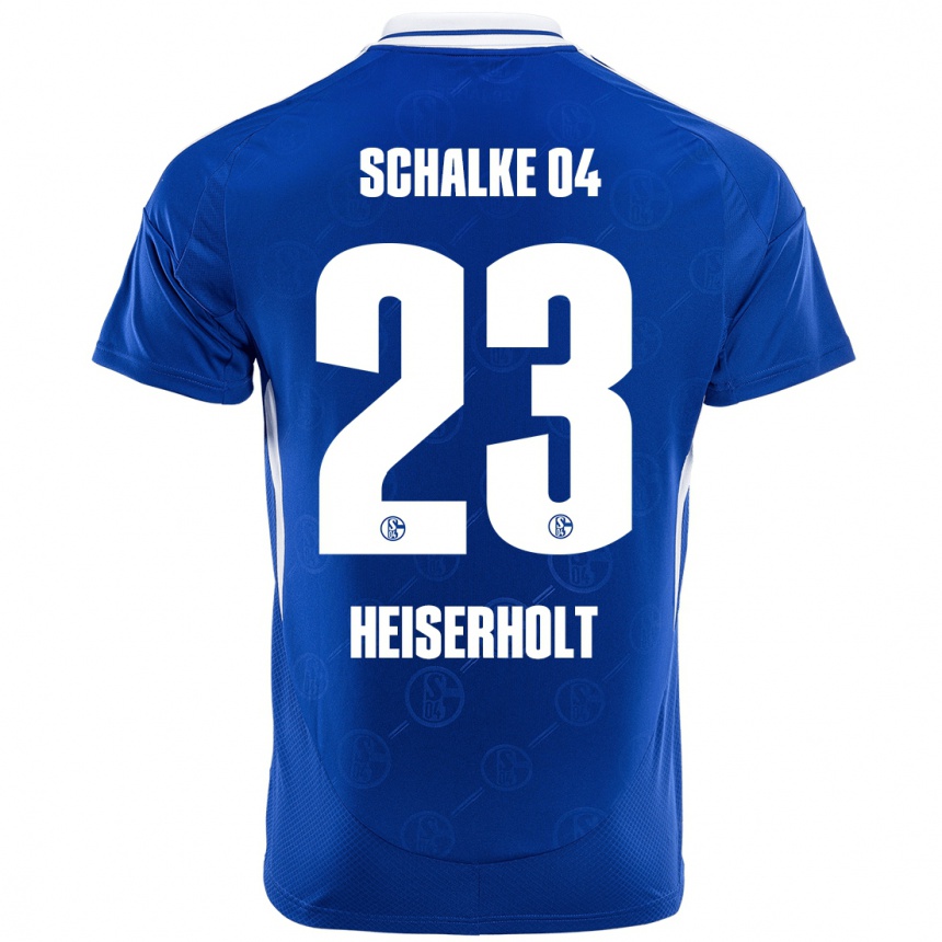 Men Football Finn Heiserholt #23 Royal Blue Home Jersey 2024/25 T-Shirt Uk