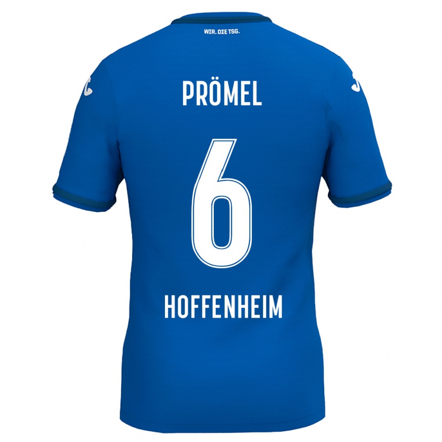 Men Football Grischa Prömel #6 Royal Blue Home Jersey 2024/25 T-Shirt Uk