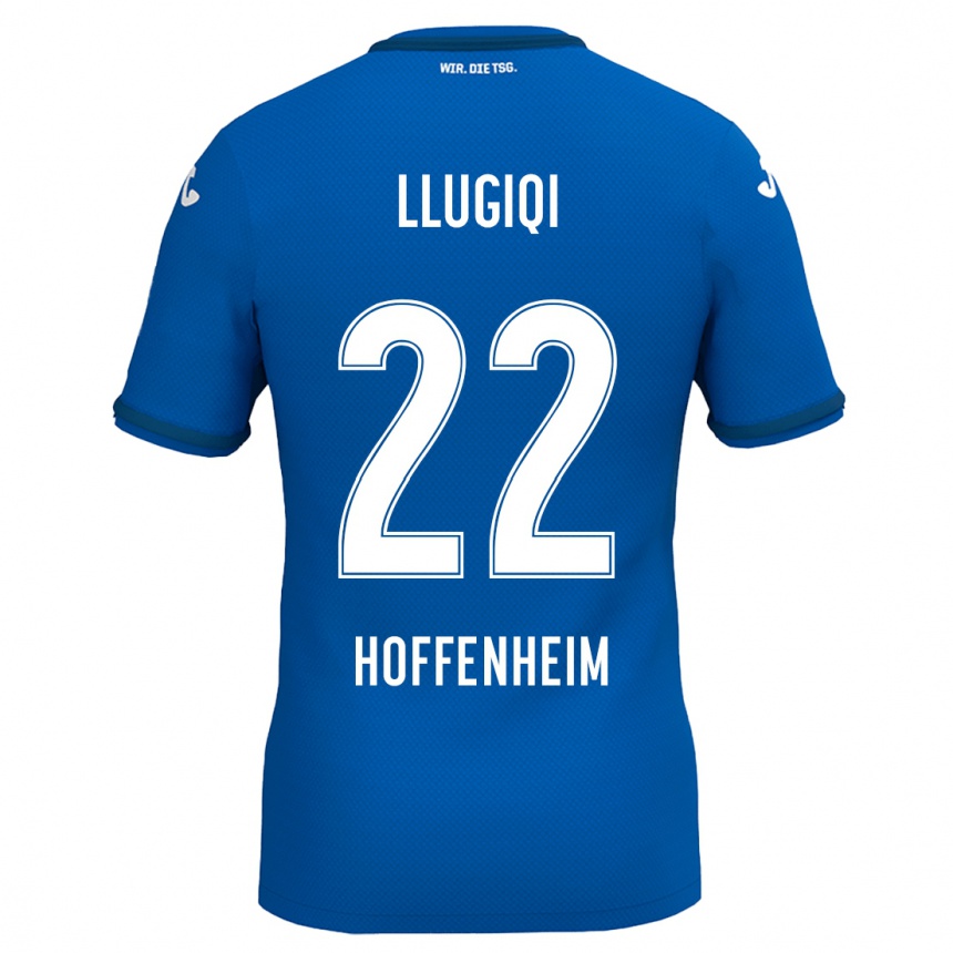 Men Football Arian Llugiqi #22 Royal Blue Home Jersey 2024/25 T-Shirt Uk