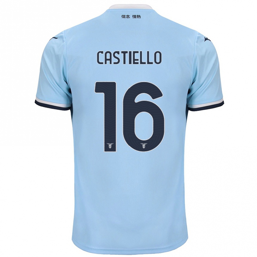 Men Football Antonietta Castiello #16 Blue Home Jersey 2024/25 T-Shirt Uk