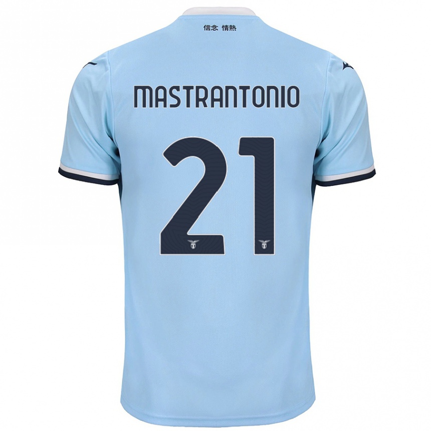 Men Football Ella Mastrantonio #21 Blue Home Jersey 2024/25 T-Shirt Uk