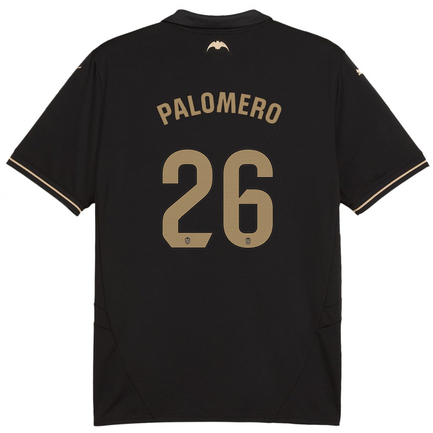 Men Football Marc Palomero #26 Black Away Jersey 2024/25 T-Shirt Uk