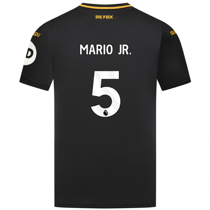 Men Football Mario Lemina #5 Black Away Jersey 2024/25 T-Shirt Uk