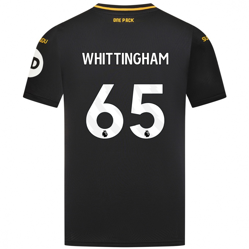 Men Football Matthew Whittingham #65 Black Away Jersey 2024/25 T-Shirt Uk