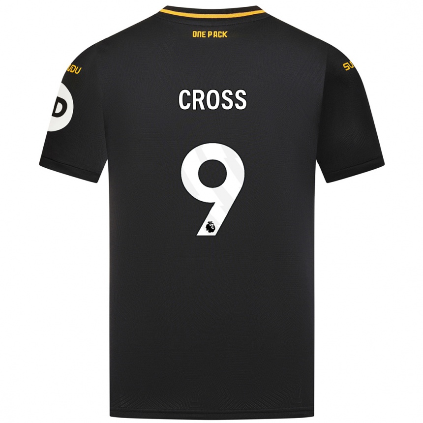 Men Football Jade Cross #9 Black Away Jersey 2024/25 T-Shirt Uk