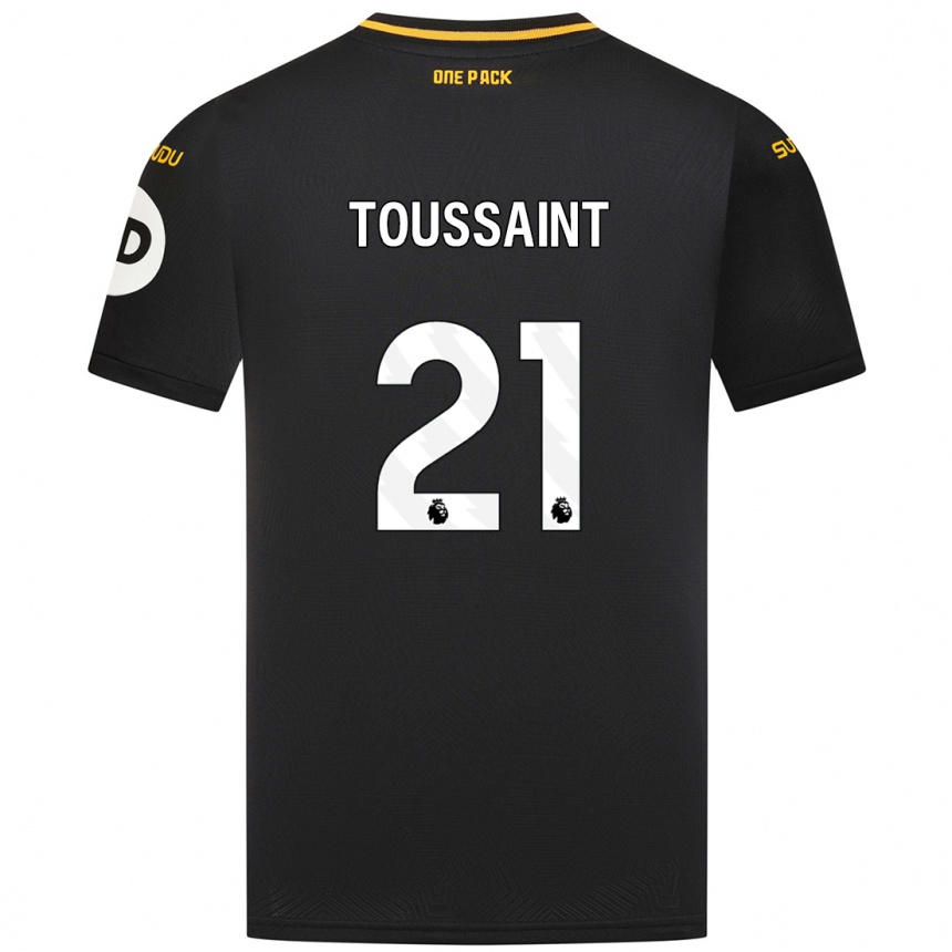 Men Football Destiney Toussaint #21 Black Away Jersey 2024/25 T-Shirt Uk