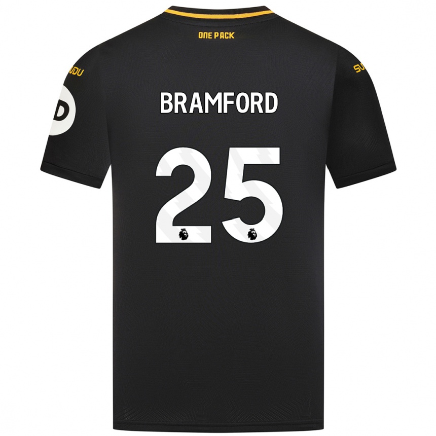 Men Football Sophie Bramford #25 Black Away Jersey 2024/25 T-Shirt Uk