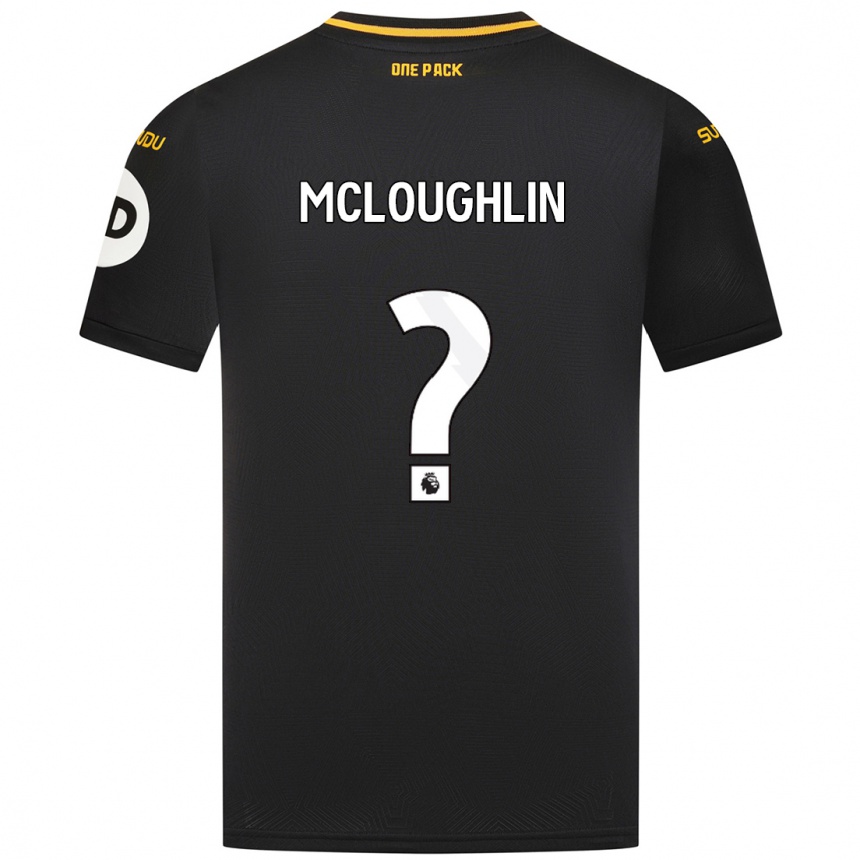 Men Football Lee Mcloughlin #0 Black Away Jersey 2024/25 T-Shirt Uk