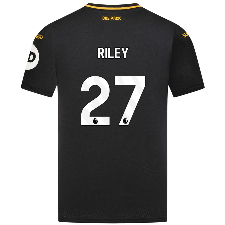 Men Football Lauren Riley #27 Black Away Jersey 2024/25 T-Shirt Uk