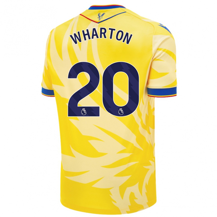 Men Football Adam Wharton #20 Yellow Away Jersey 2024/25 T-Shirt Uk