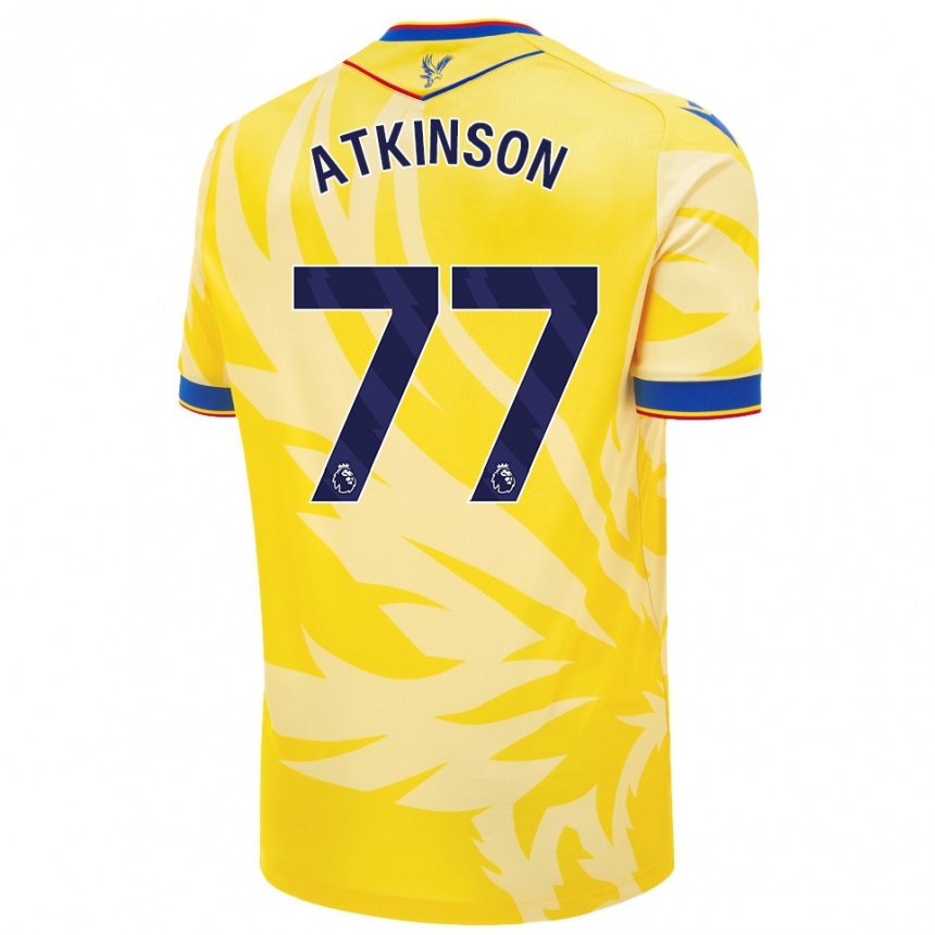 Men Football Isibeal Atkinson #77 Yellow Away Jersey 2024/25 T-Shirt Uk