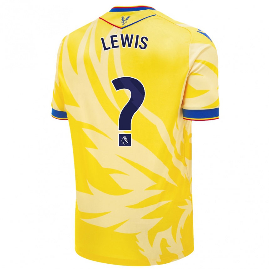 Men Football Cameron Lewis Brown #0 Yellow Away Jersey 2024/25 T-Shirt Uk