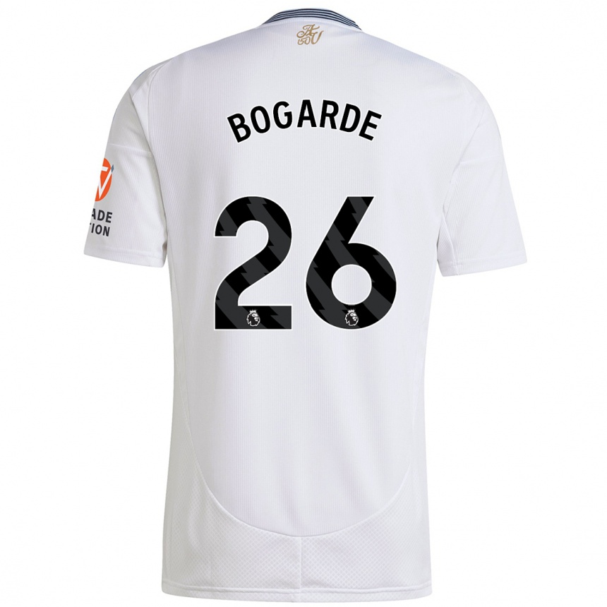 Men Football Lamare Bogarde #26 White Away Jersey 2024/25 T-Shirt Uk