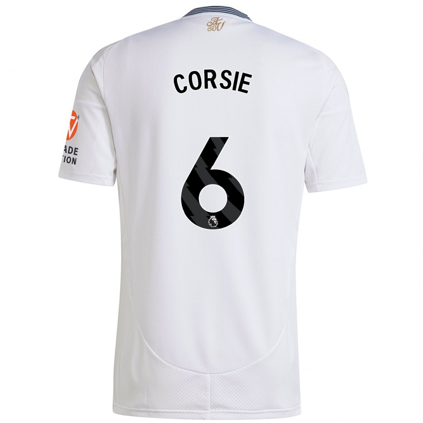 Men Football Rachel Corsie #6 White Away Jersey 2024/25 T-Shirt Uk