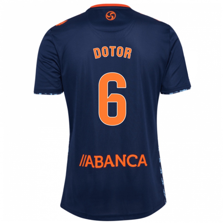 Men Football Carlos Dotor #6 Navy Blue Away Jersey 2024/25 T-Shirt Uk