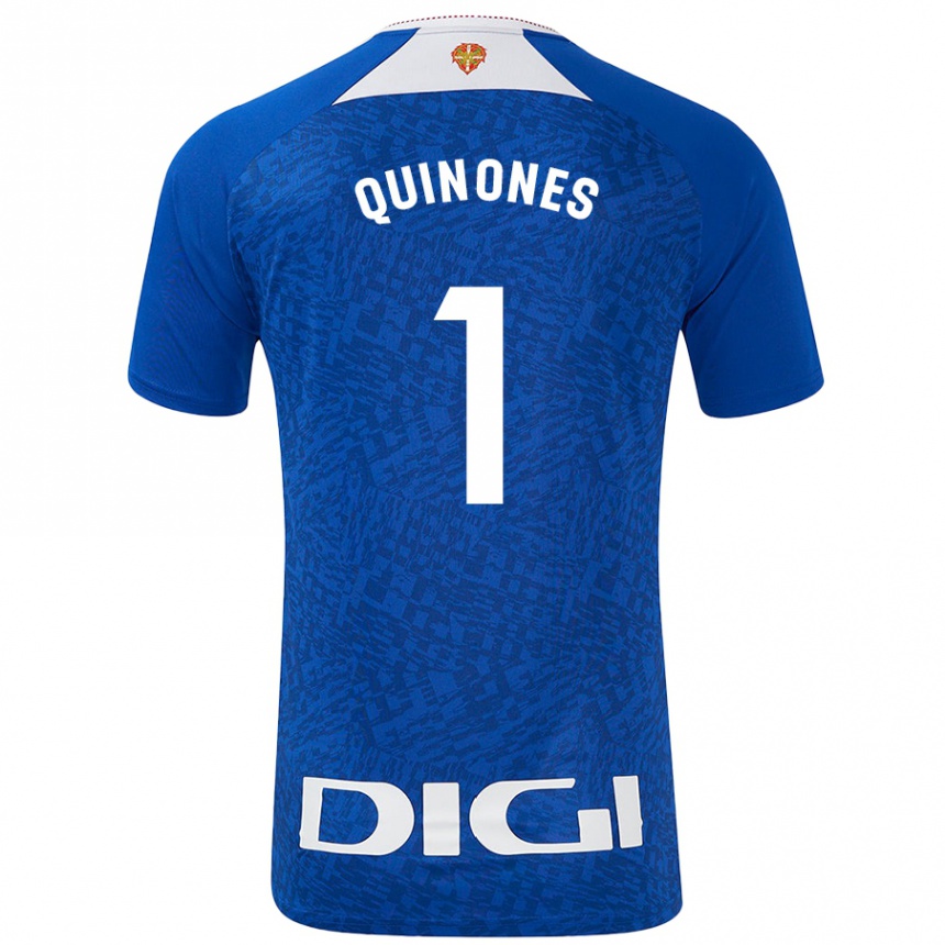 Men Football Mariasun Quiñones #1 Royal Blue Away Jersey 2024/25 T-Shirt Uk