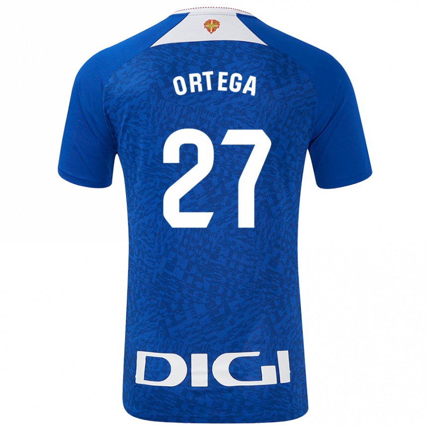 Men Football Sara Ortega #27 Royal Blue Away Jersey 2024/25 T-Shirt Uk