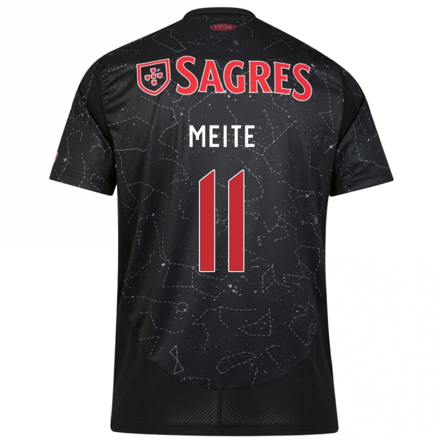 Men Football Soualiho Meite #11 Black Red Away Jersey 2024/25 T-Shirt Uk