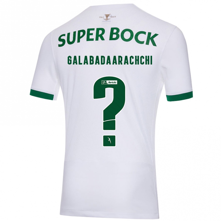 Men Football Jacynta Galabadaarachchi #0 White Green Away Jersey 2024/25 T-Shirt Uk