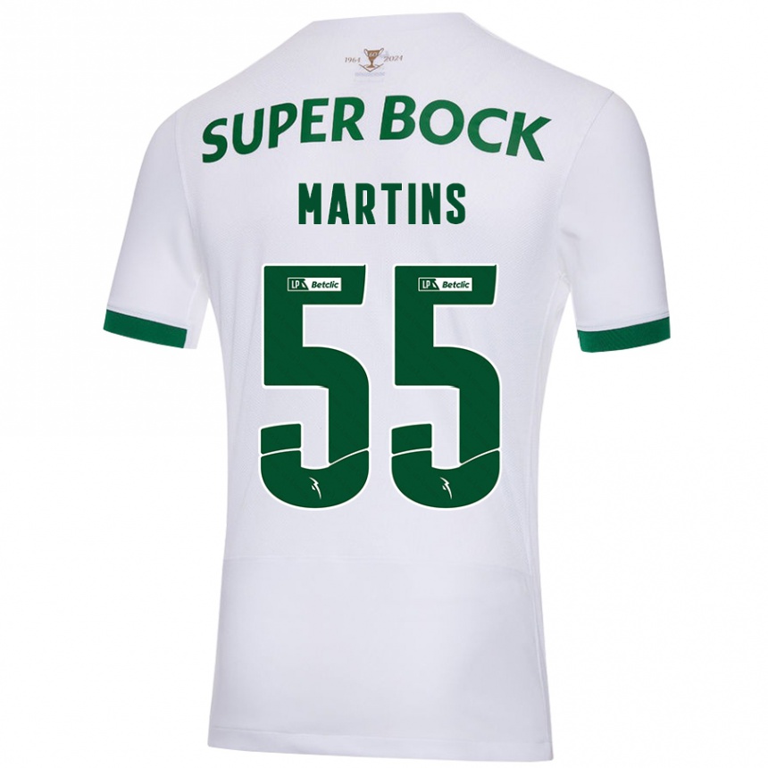 Men Football Carolina Martins #55 White Green Away Jersey 2024/25 T-Shirt Uk