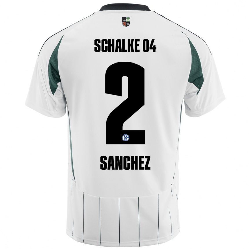 Men Football Felipe Sánchez #2 White Green Away Jersey 2024/25 T-Shirt Uk