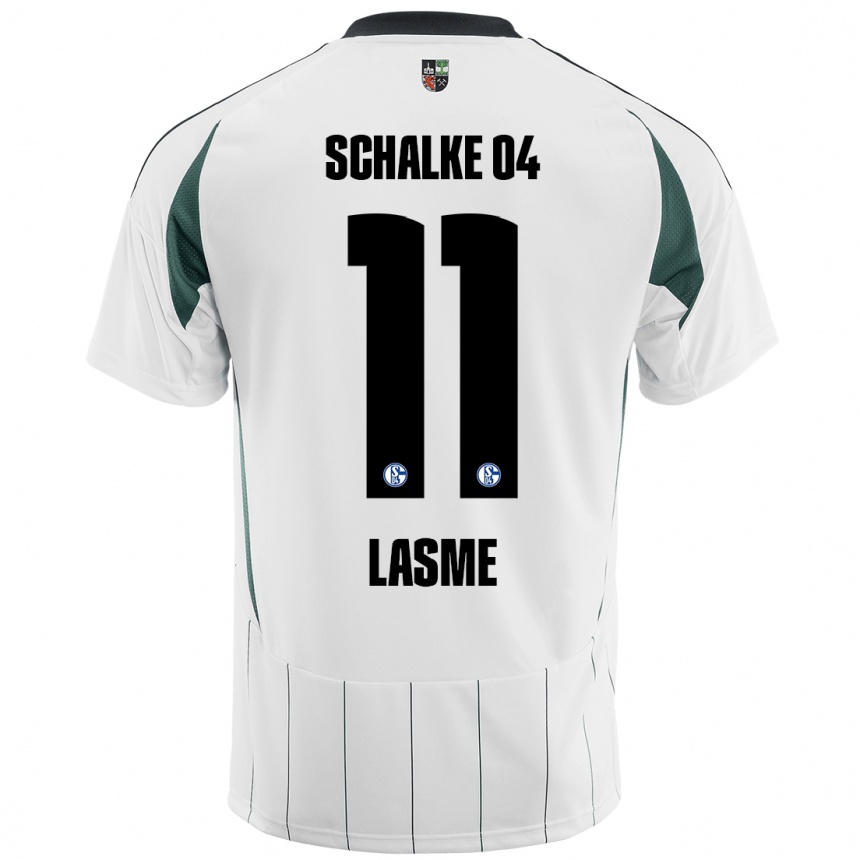 Men Football Bryan Lasme #11 White Green Away Jersey 2024/25 T-Shirt Uk