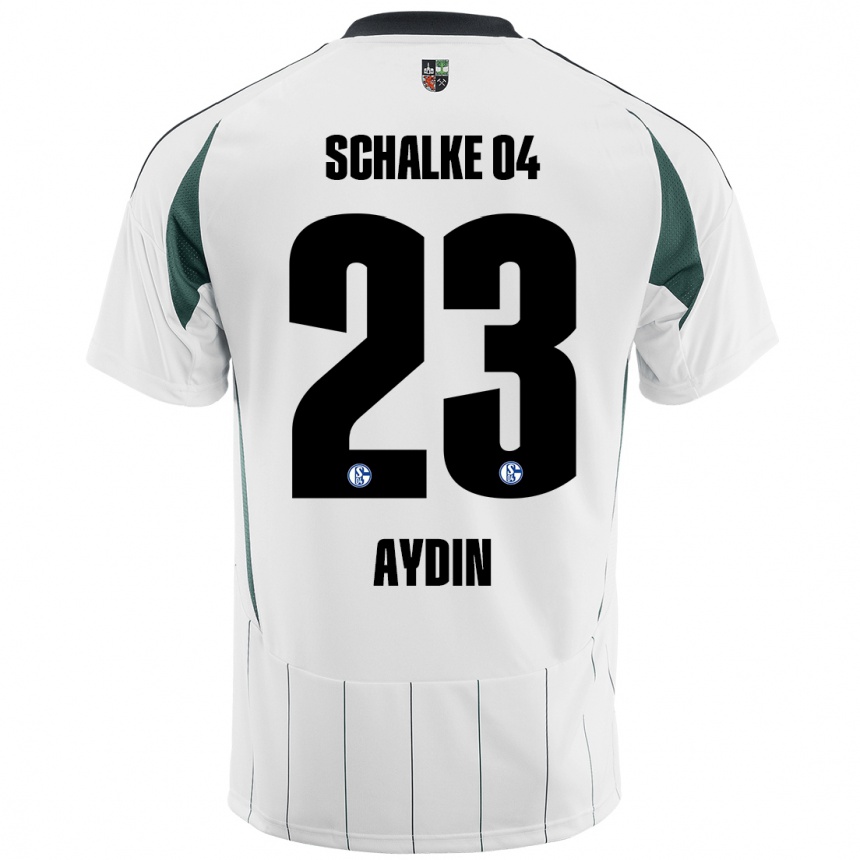 Men Football Mehmet Aydın #23 White Green Away Jersey 2024/25 T-Shirt Uk