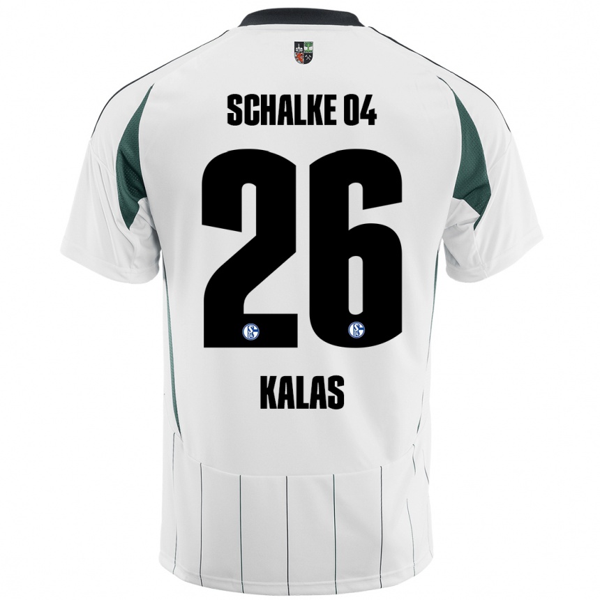 Men Football Tomas Kalas #26 White Green Away Jersey 2024/25 T-Shirt Uk