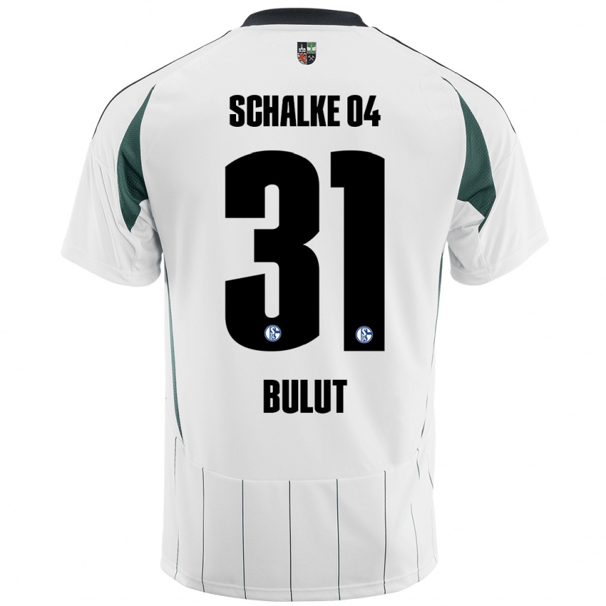 Men Football Taylan Bulut #31 White Green Away Jersey 2024/25 T-Shirt Uk