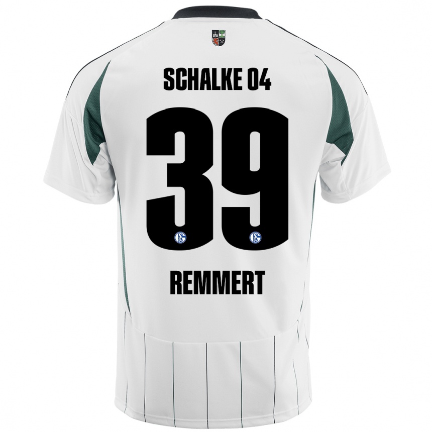 Men Football Peter Remmert #39 White Green Away Jersey 2024/25 T-Shirt Uk