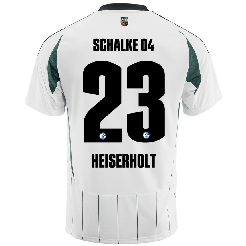 Men Football Finn Heiserholt #23 White Green Away Jersey 2024/25 T-Shirt Uk