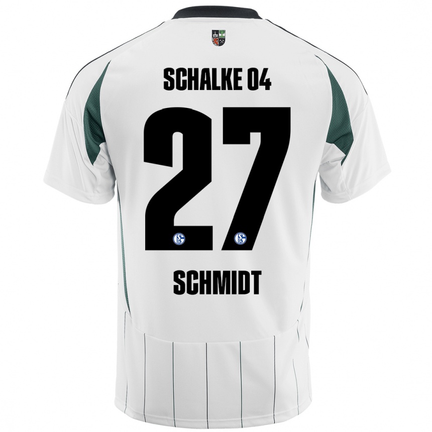 Men Football Tim Schmidt #27 White Green Away Jersey 2024/25 T-Shirt Uk